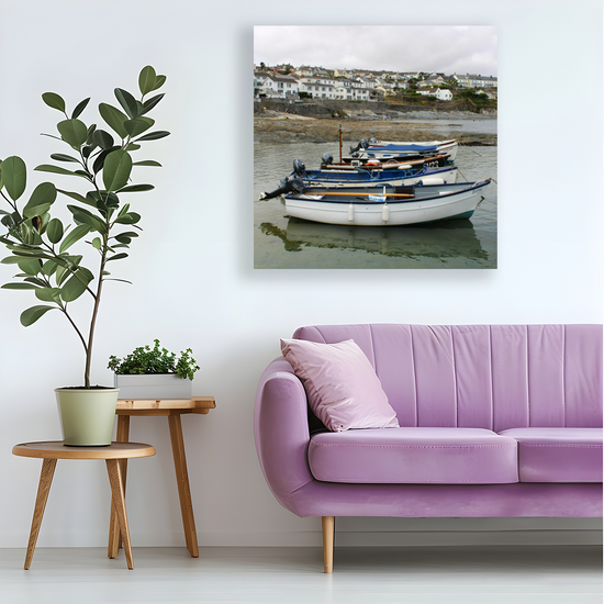 Giclee Mounted Wall Art Prints. Portscatho. Cornwall. England.