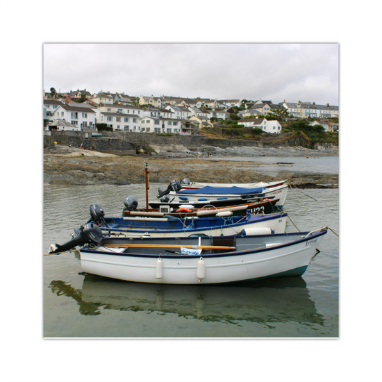 Giclee Mounted Wall Art Prints. Portscatho. Cornwall. England.
