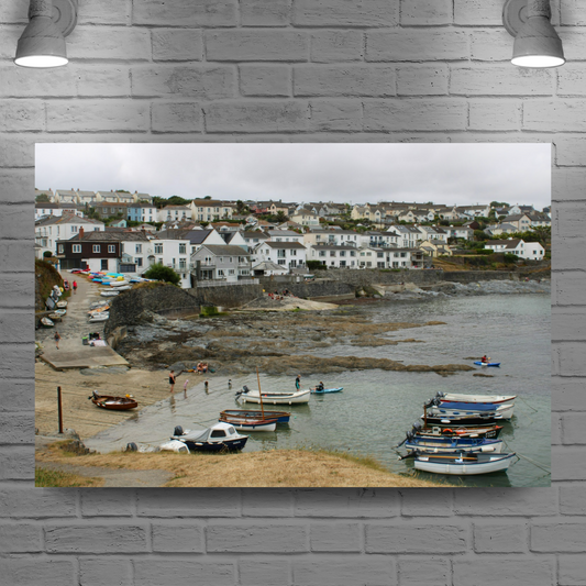 Giclee Mounted Wall Art Prints. Portscatho. Cornwall. England.