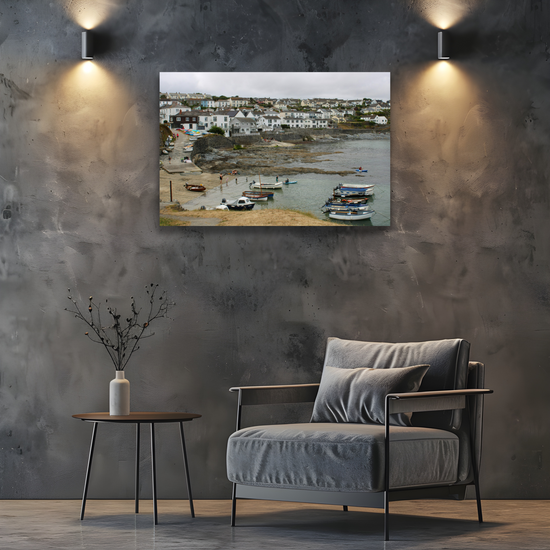 Giclee Mounted Wall Art Prints. Portscatho. Cornwall. England.