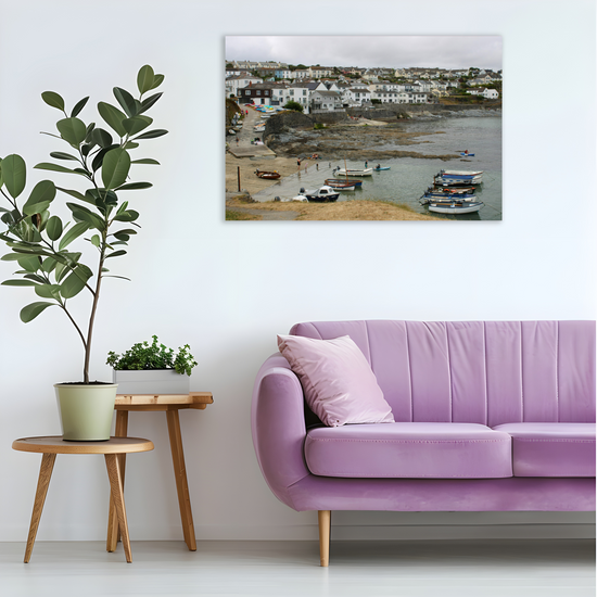 Giclee Mounted Wall Art Prints. Portscatho. Cornwall. England.