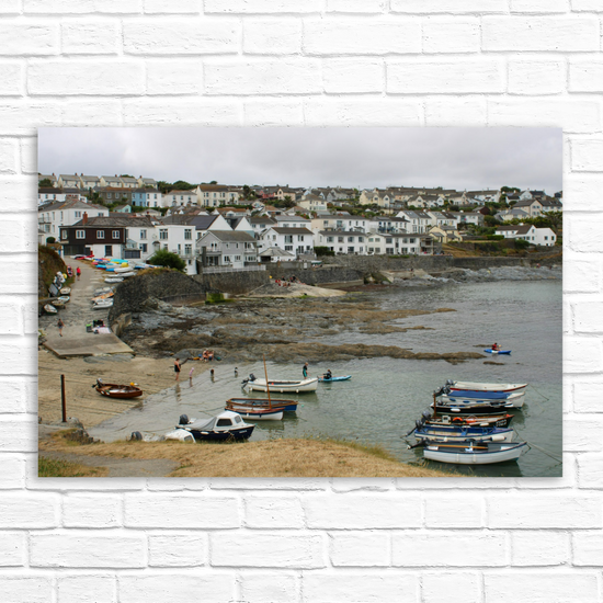 Giclee Mounted Wall Art Prints. Portscatho. Cornwall. England.