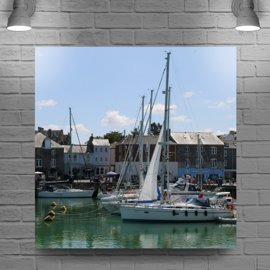 Giclee Mounted Wall Art Prints. Padstow. Cornwall. England.