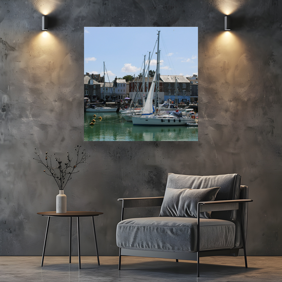 Giclee Mounted Wall Art Prints. Padstow. Cornwall. England.