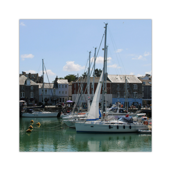 Giclee Mounted Wall Art Prints. Padstow. Cornwall. England.