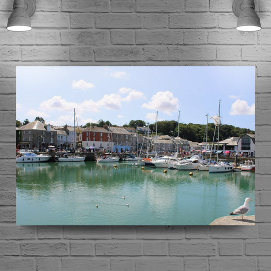 Giclee Mounted Wall Art Prints. Padstow. Cornwall. England.
