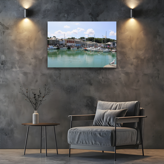 Giclee Mounted Wall Art Prints. Padstow. Cornwall. England.