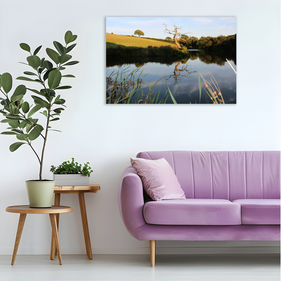 Giclee Mounted Wall Art Prints. Pensagillas Camping Park. Mevagissey. Truro. Cornwall. England.