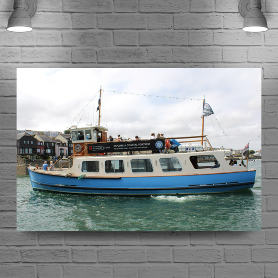 Falmouth, Cornwall — Giclée Mounted Wall Art Print | Coastal England Gift