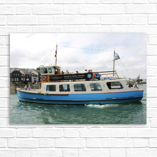 Falmouth, Cornwall — Giclée Mounted Wall Art Print | Coastal England Gift