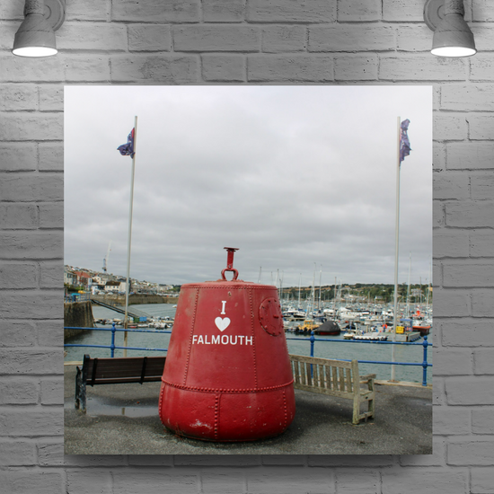 Giclee Mounted Wall Art Prints. Falouth. Cornwall. England.