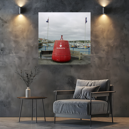 Giclee Mounted Wall Art Prints. Falouth. Cornwall. England.
