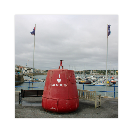 Giclee Mounted Wall Art Prints. Falouth. Cornwall. England.