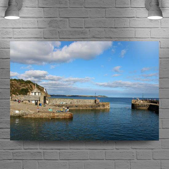 Giclee Mounted Wall Art Prints. Charlestown. Cornwall. England.