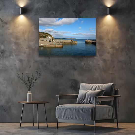 Giclee Mounted Wall Art Prints. Charlestown. Cornwall. England.