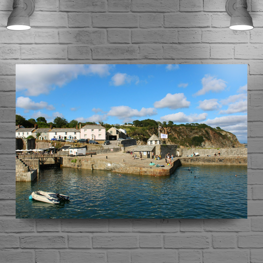 Giclee Mounted Wall Art Prints. Charlestown. Cornwall. England.