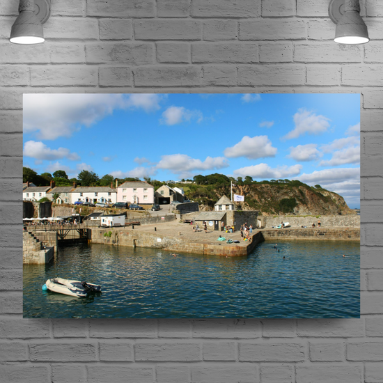 Giclee Mounted Wall Art Prints. Charlestown. Cornwall. England.