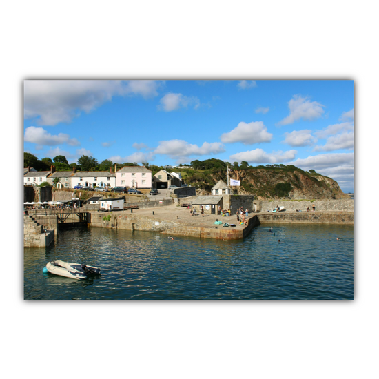 Giclee Mounted Wall Art Prints. Charlestown. Cornwall. England.