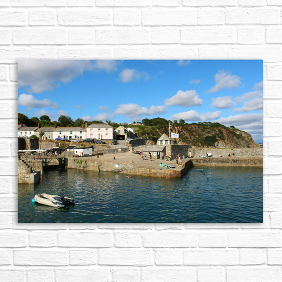 Giclee Mounted Wall Art Prints. Charlestown. Cornwall. England.