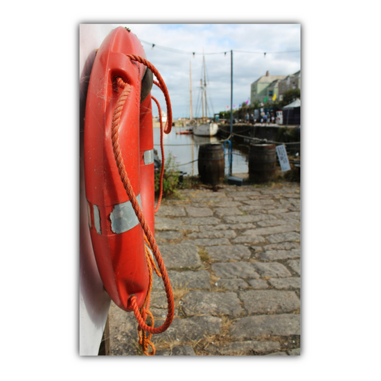Giclee Mounted Wall Art Prints. Charlestown. Cornwall. England.