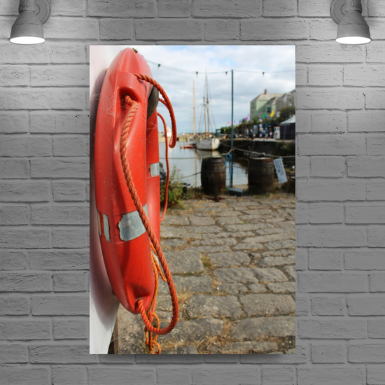 Giclee Mounted Wall Art Prints. Charlestown. Cornwall. England.