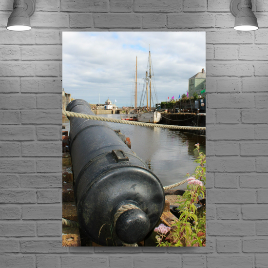 Giclee Mounted Wall Art Prints. Charlestown. Cornwall. England.