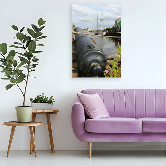 Giclee Mounted Wall Art Prints. Charlestown. Cornwall. England.