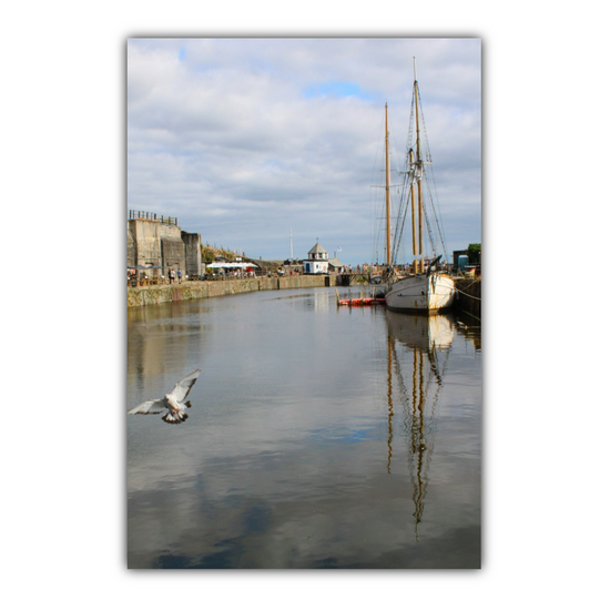 Giclee Mounted Wall Art Prints. Charlestown. Cornwall. England.