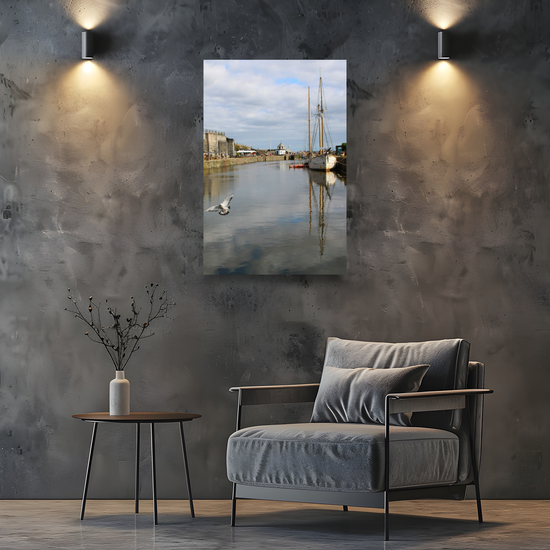 Giclee Mounted Wall Art Prints. Charlestown. Cornwall. England.