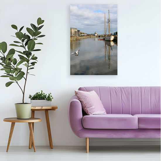 Giclee Mounted Wall Art Prints. Charlestown. Cornwall. England.