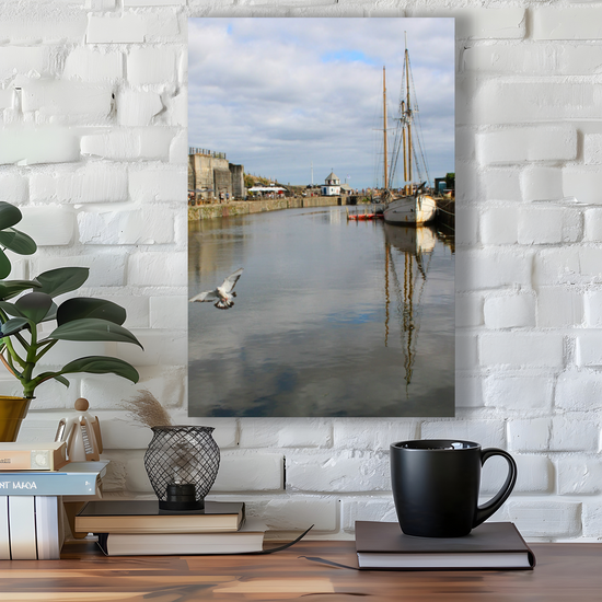 Giclee Mounted Wall Art Prints. Charlestown. Cornwall. England.