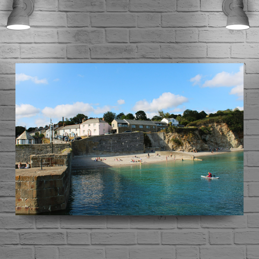 Giclee Mounted Wall Art Prints. Charlestown. Cornwall. England.
