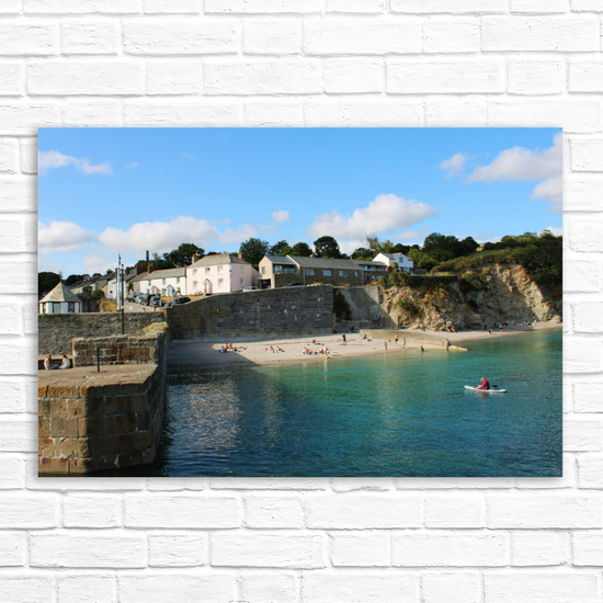 Giclee Mounted Wall Art Prints. Charlestown. Cornwall. England.
