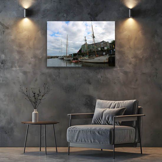 Giclee Mounted Wall Art Prints. Charlestown. Cornwall. England.