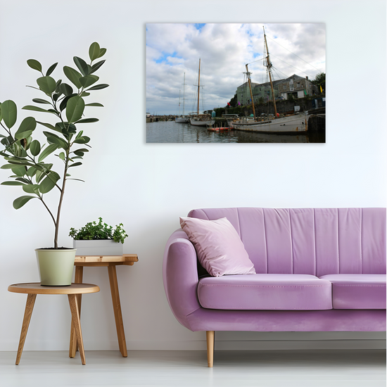 Giclee Mounted Wall Art Prints. Charlestown. Cornwall. England.