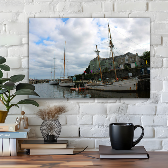 Giclee Mounted Wall Art Prints. Charlestown. Cornwall. England.