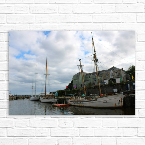Giclee Mounted Wall Art Prints. Charlestown. Cornwall. England.