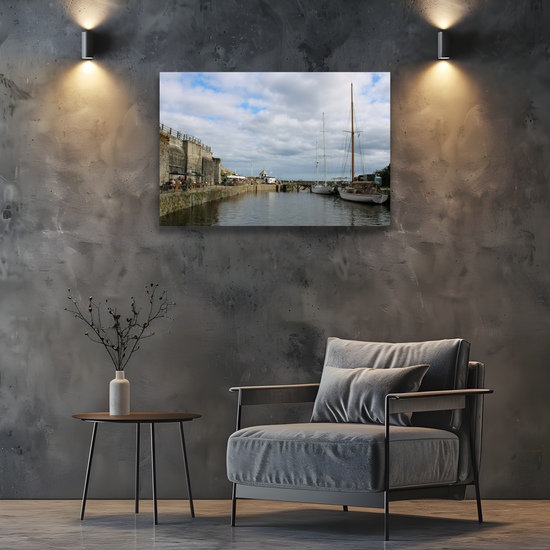 Giclee Mounted Wall Art Prints: Charlestown. Cornwall. England.