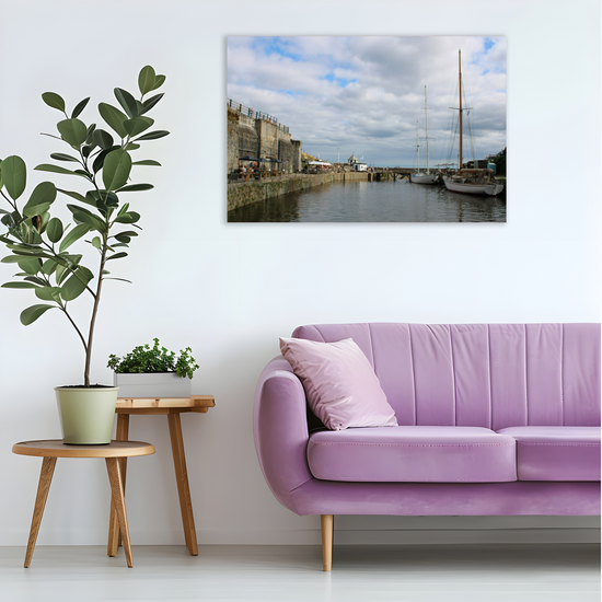 Giclee Mounted Wall Art Prints: Charlestown. Cornwall. England.