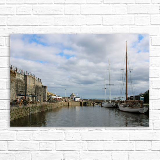 Giclee Mounted Wall Art Prints: Charlestown. Cornwall. England.