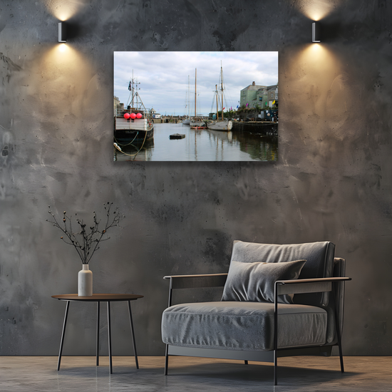 Giclee Mounted Wall Art Prints. Charlestown. Cornwall. England.