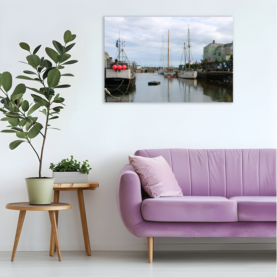 Giclee Mounted Wall Art Prints. Charlestown. Cornwall. England.