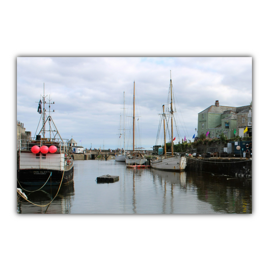 Giclee Mounted Wall Art Prints. Charlestown. Cornwall. England.