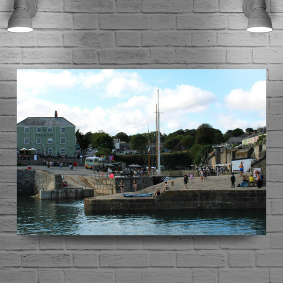 Giclee Mounted Wall Art Prints. Charlestown. Cornwall. England.