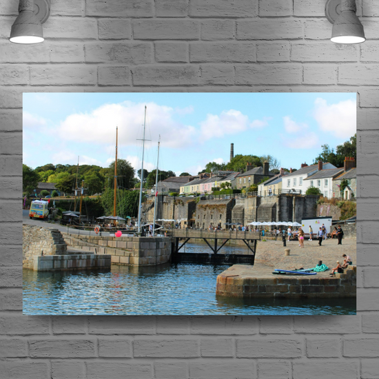Giclee Mounted Wall Art Prints. Charlestown. Cornwall. England.