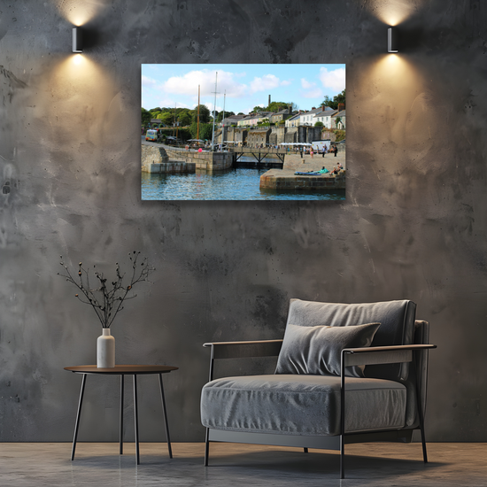 Giclee Mounted Wall Art Prints. Charlestown. Cornwall. England.