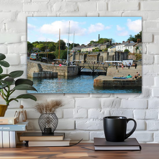 Giclee Mounted Wall Art Prints. Charlestown. Cornwall. England.
