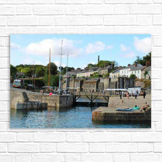 Giclee Mounted Wall Art Prints. Charlestown. Cornwall. England.