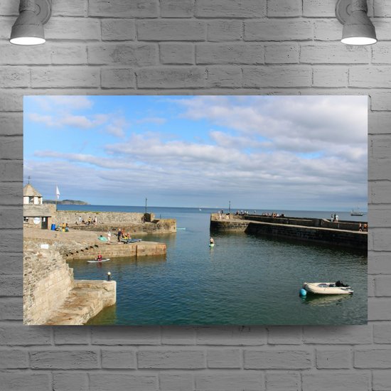 Giclee Mounted Wall Art Prints. Charlestown. Cornwall. England.