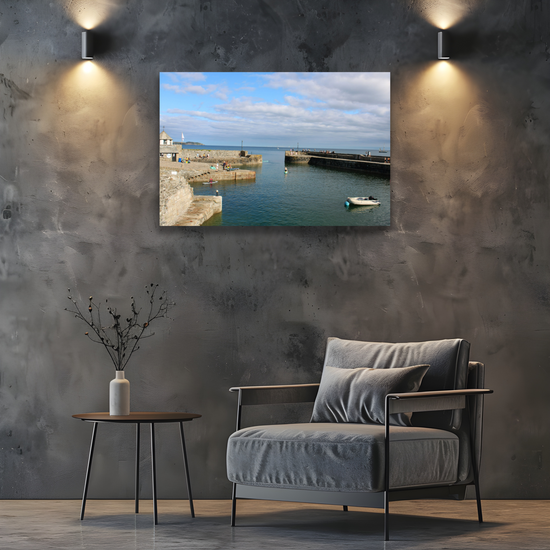Giclee Mounted Wall Art Prints. Charlestown. Cornwall. England.